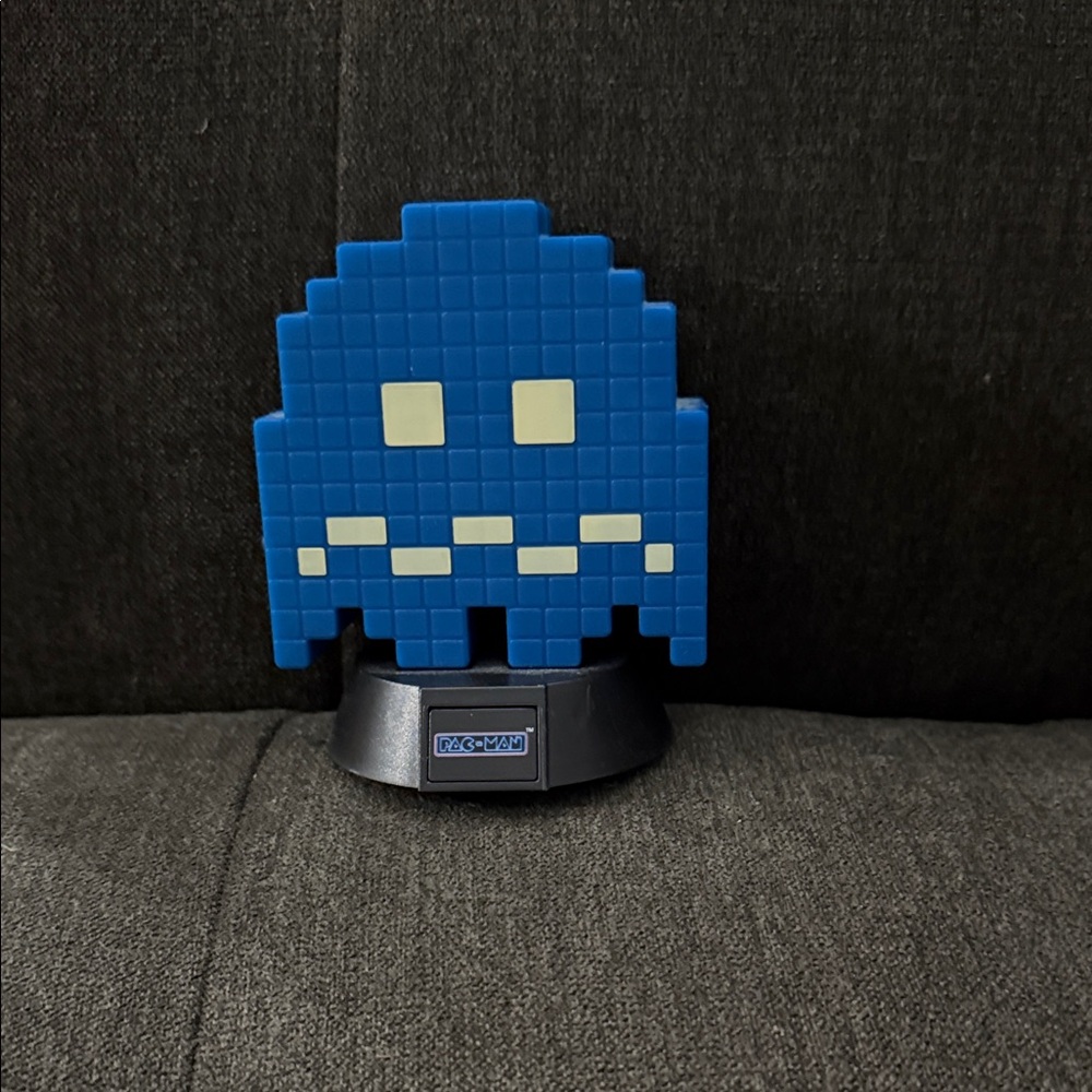 Blue Pixelated pac-man Ghost Light